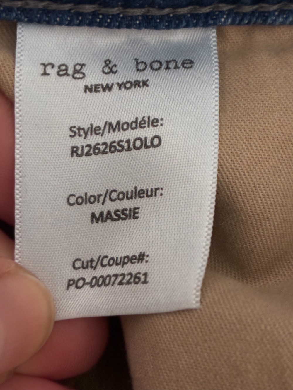 Rag & Bone Lightweight Wide Leg Denim Jeans Massie wash size 26 - Picture 8 of 8